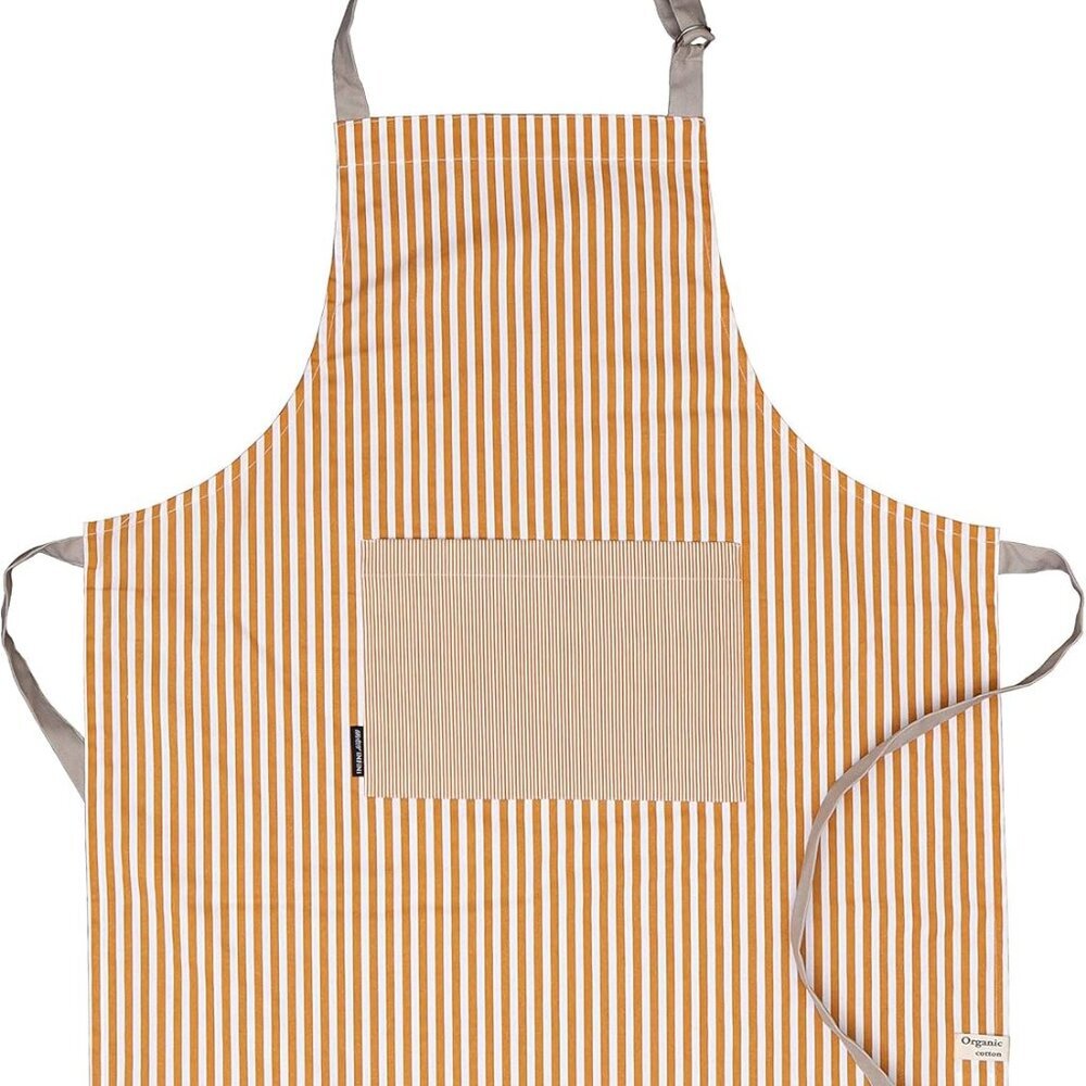 Cotton Aprons for Women with Pockets Adjustable Strap and Waist Ties Reusable Pr